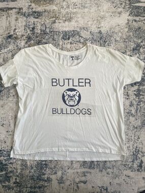 Butler Bulldogs White Graphic Jersey Tee